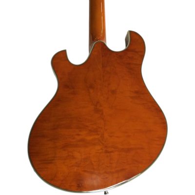 Custom Vesper Languedoc Region Fhole Amber Flamed Maple Top Bracing Inside 6 String Guitar - Image 7