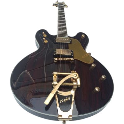 Custom Sovereign G6136TBK Dark Walnut Stain Bigsby Tremolo Guitar - Image 5