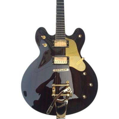 Custom Sovereign G6136TBK Dark Walnut Stain Bigsby Tremolo Guitar