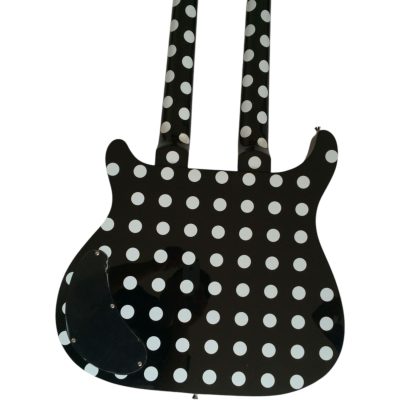 Custom Monarch 6 String And 12 String Guitar Polka Dots Double Neck - Image 8