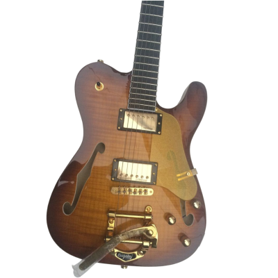 Custom Regent Thinline Jim Adkins Fhole Tobacco Sunburst Bigsby Guitar