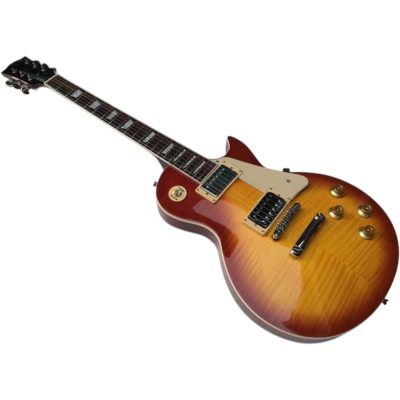 Custom Crown Jimmy Page Sunburst Flamed Maple Top Electric Guitar - Image 3
