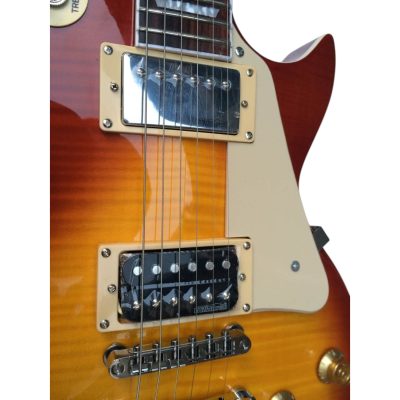 Custom Crown Jimmy Page Sunburst Flamed Maple Top Electric Guitar - Image 5