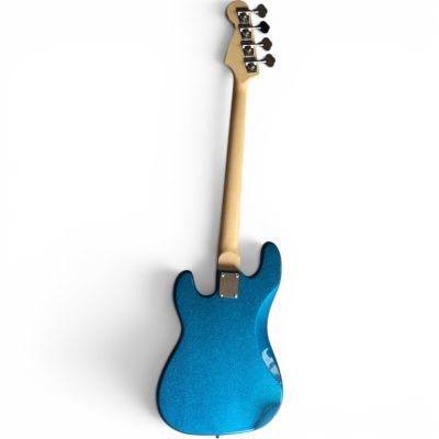 Custom Regent Tony Franklin Metallic Blue Sparkle 4 String Precision Bass Fretless - Image 6