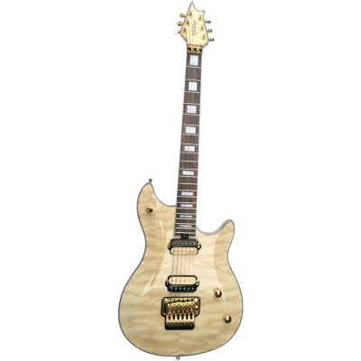 Custom Lazu Wolfgang Natural Quilted Maple Top Eddie Floyd Rose Vibrato Tremolo Electric Guitar - Image 2