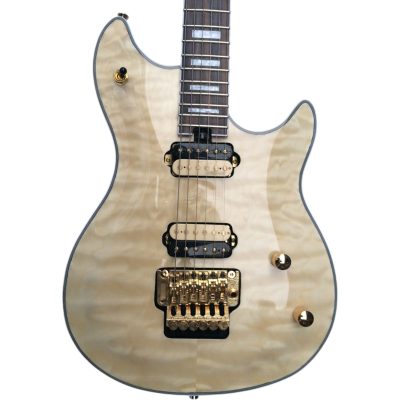 Custom Lazu Wolfgang Natural Quilted Maple Top Eddie Floyd Rose Vibrato Tremolo Electric Guitar