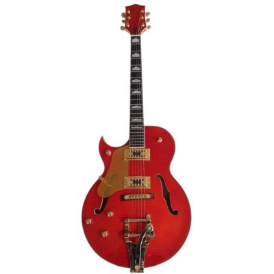Custom Sovereign Setzer Falcon 6120 SSC Orange Fhole Flamed Maple Top Bigsby Tremolo Guitar - Image 6