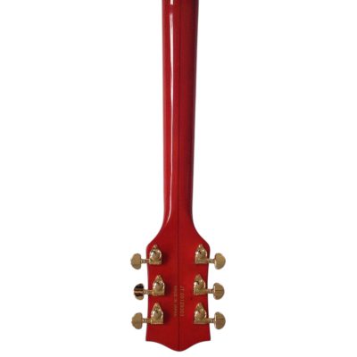 Custom Sovereign Setzer Falcon 6120 SSC Orange Fhole Flamed Maple Top Bigsby Tremolo Guitar - Image 8