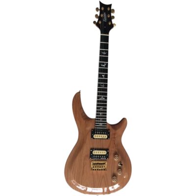 Custom Monarch Swamp Ash Natural Electric Guitar 22 Frets - Image 4