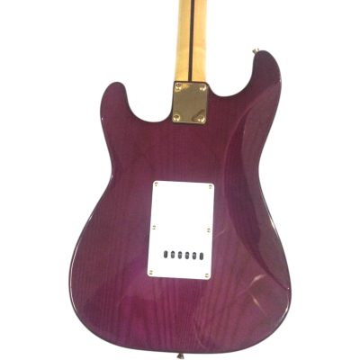 Custom Regent Translucent Purple Burst Flamed Maple Top Floyd Rose Tremolo Guitar - Image 4