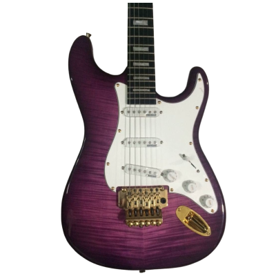 Custom Regent Eric Clapton Translucent Purple Burst Floyd Rose Tremolo Guitar