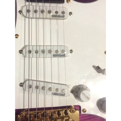 Custom Regent Translucent Purple Burst Flamed Maple Top Floyd Rose Tremolo Guitar - Image 7