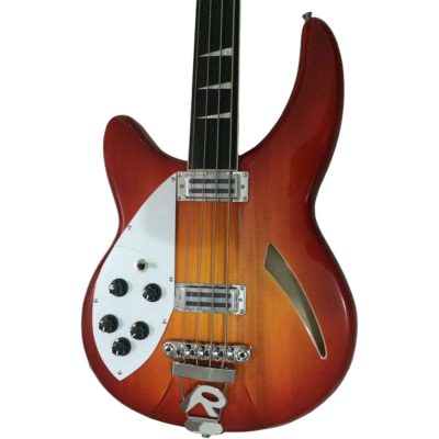 Custom Nova 360 George Fireglo Quilted Maple Back 4 String Bass Fretless
