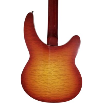 Custom Nova 360 George Fireglo Quilted Maple Back 4 String Bass Fretless - Image 7
