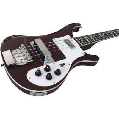 Custom Nova 4003 Trans Burgundy Red 4 String Bass - Image 2