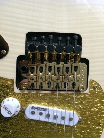 Custom Regent Richie Kotzen Transparent White Burst Floyd Rose Tremolo Guitar - Image 11