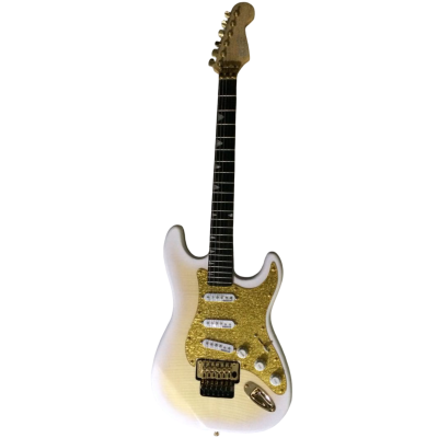 Custom Regent Richie Kotzen Transparent White Burst Floyd Rose Tremolo Guitar - Image 8