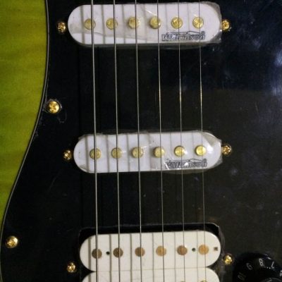 Custom Regent Landau Green Burst Quilted Maple Top Guitar - Image 9