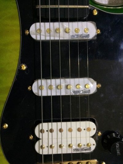Custom Regent Landau Green Burst Quilted Maple Top Guitar - Image 9