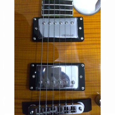 Custom Vesper Languedoc Region Fhole Amber Spalted Maple Bracing Inside 6 String Guitar - Image 2