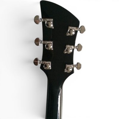 Custom Nova 4080 Geddy Lee Double Neck Jetglo Black 4 String Bass 6 String Guitar - Image 5