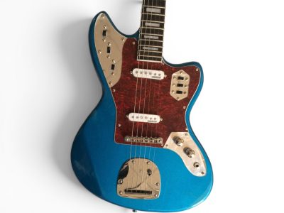 Custom Regent Mystic Lake Placid Blue Jaguar Kurt Cobain Finish Electric Guitar Ebony Fretboard