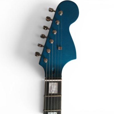 Custom Regent Mystic Lake Placid Blue Jaguar Kurt Cobain Finish 6 String Electric Guitar - Image 2