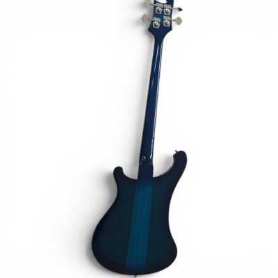 Custom Nova 4003 Transparent Blue 4 String Bass White Pickguard - Image 7