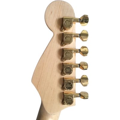 Custom Regent Plexiglass Acrylic Lucite Integrated Blue LED Illumination Guitar Green LED Maple Fretboard - Image 7