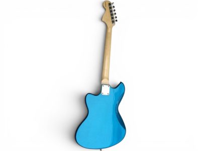 Custom Regent Mystic Lake Placid Blue Jaguar Kurt Cobain Finish Electric Guitar Ebony Fretboard - Image 8