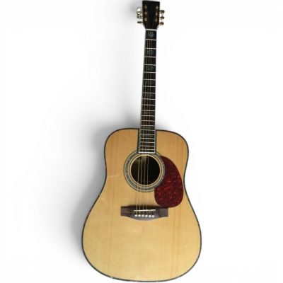 Custom Vertex D45S Natural Solid Spruce Top Acoustic Electric Guitar Fishman Pickups