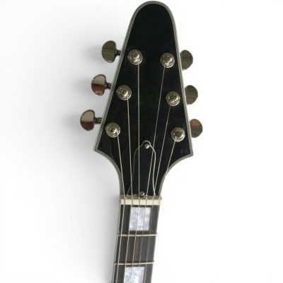 Custom Crown Silverburst Hetfield Flying V Electric Guitar - Image 3