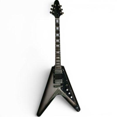 Custom Crown Silverburst Hetfield Flying V Electric Guitar - Image 4