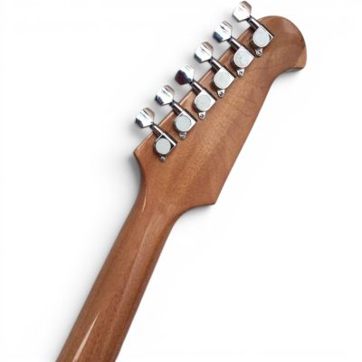 Custom Crown Firebird Natural Satin Flame Maple Outer Body Wings Mahogany And Walnut Neck Through Johnny Mini Humbuckers - Image 5