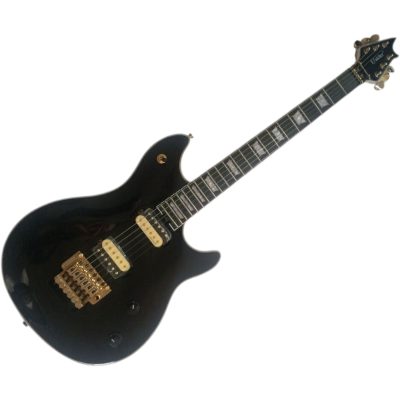 Custom Lazu Wolfgang Gloss Black Eddie Floyd Rose Tremolo Electric Guitar - Image 3