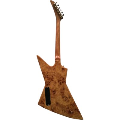 Custom Crown Explorer Natural Gloss Korina Birdseye Vavona Redwood Burl Electric Guitar - Image 5