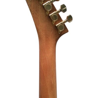 Custom Crown Explorer Natural Gloss Korina Birdseye Vavona Redwood Burl Electric Guitar - Image 6