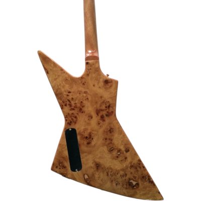 Custom Crown Explorer Natural Gloss Korina Birdseye Vavona Redwood Burl Electric Guitar - Image 7