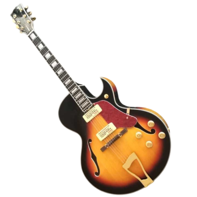 Custom Crown Byrdland Tobacco Fhole Venetian Cutaway Thin Neck Profile Guitar P90 - Image 9
