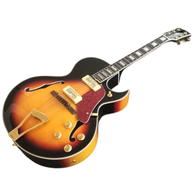 Custom Crown Byrdland Tobacco Fhole Venetian Cutaway Thin Neck Profile Guitar P90 - Image 8
