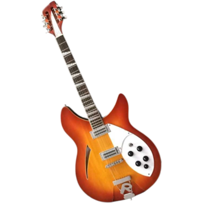 Custom Nova Slash Soundhole Vintage Fireglo 360 George 12 String Guitar - Image 3