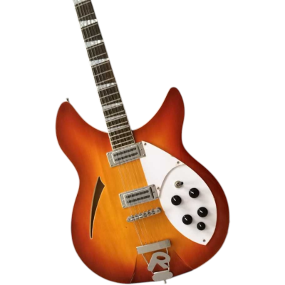 Custom Nova Slash Soundhole Vintage Fireglo 360 George 12 String Guitar