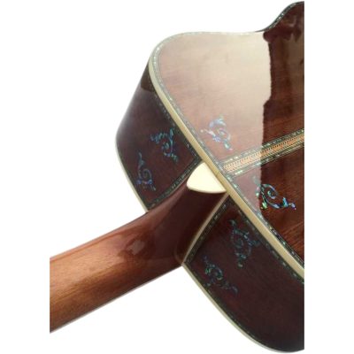 Custom Vertex D45 Vintage Sunburst Finish Solid Spruce Top Tree Of Life Inlay Acoustic Electric Guitar Fishman Pickups - Image 9