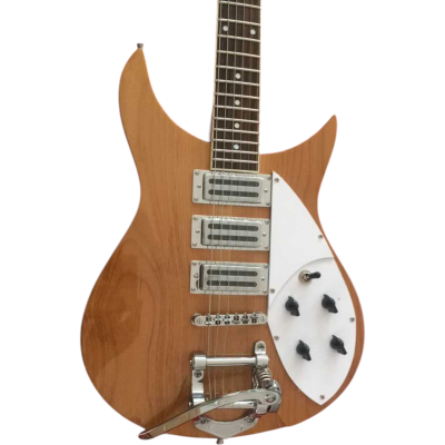Custom Nova Natural 380 6 String Bigsby 3 Pickups Guitar