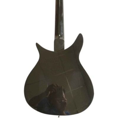 Custom Nova Black Jetglo 325C64 21 Inch Scale Length Bigsby Guitar - Image 4