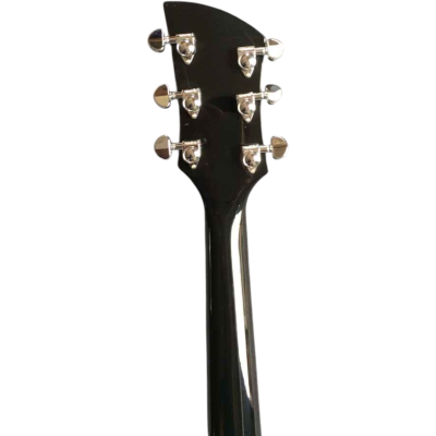 Custom Nova Black Jetglo 325C64 21 Inch Scale Length Bigsby Guitar - Image 5