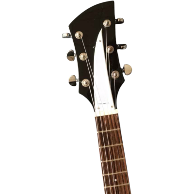 Custom Nova Black Jetglo 325C64 21 Inch Scale Length Bigsby Guitar - Image 7