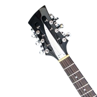 Custom Nova Black Jetglo John Lennon 325C64 21 Inch Scale Length 12 String Guitar - Image 5