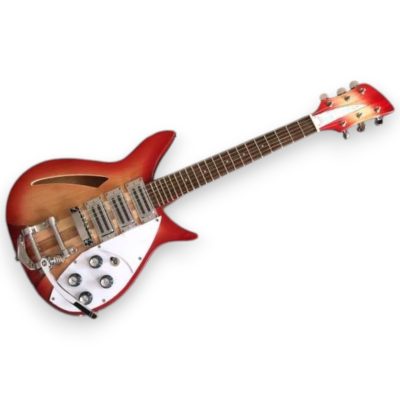 Custom Nova Fireglo 325C64 21 Inch Scale Length 6 String Rosewood Fretboard Guitar - Image 7