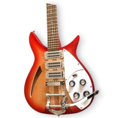 Custom Nova Fireglo 325C64 21 Inch Scale Length 6 String Rosewood Fretboard Guitar